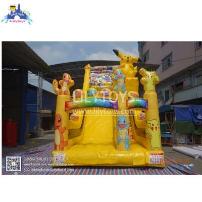 Factory custom outdoor game inflatable PVC slide for kids