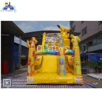 Factory custom outdoor game inflatable PVC slide for kids