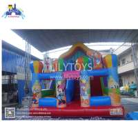 0.55mm PVC tarpaulin inflatable dry slide for sale