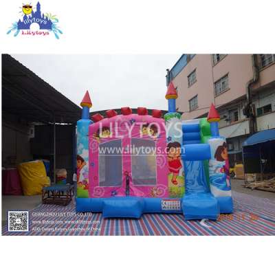 High quality inflatable jumping castle slide combo