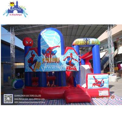 Spider Man Inflatable Bouncy Castle Combo For Sale