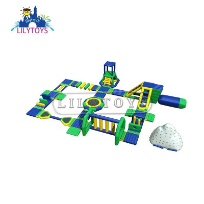 Hot sale summer water games commercial floating adult inflatable water park